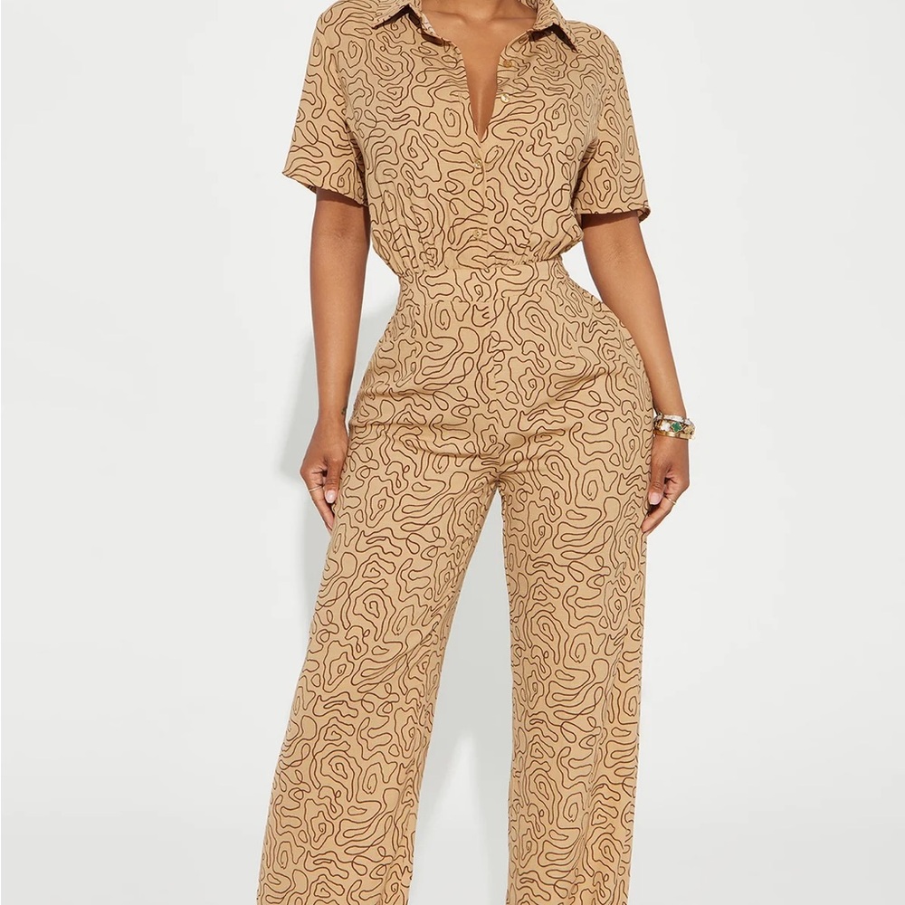 Stylish Tan Jumpsuit